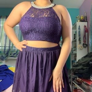 Purple 2-Piece Dress